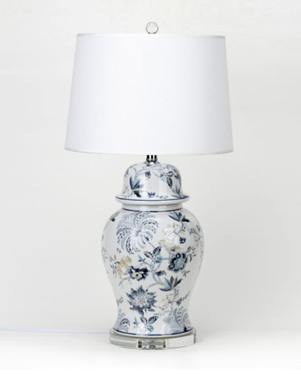 72 cm H Ceramic Floral Chinese Style Table Lamp