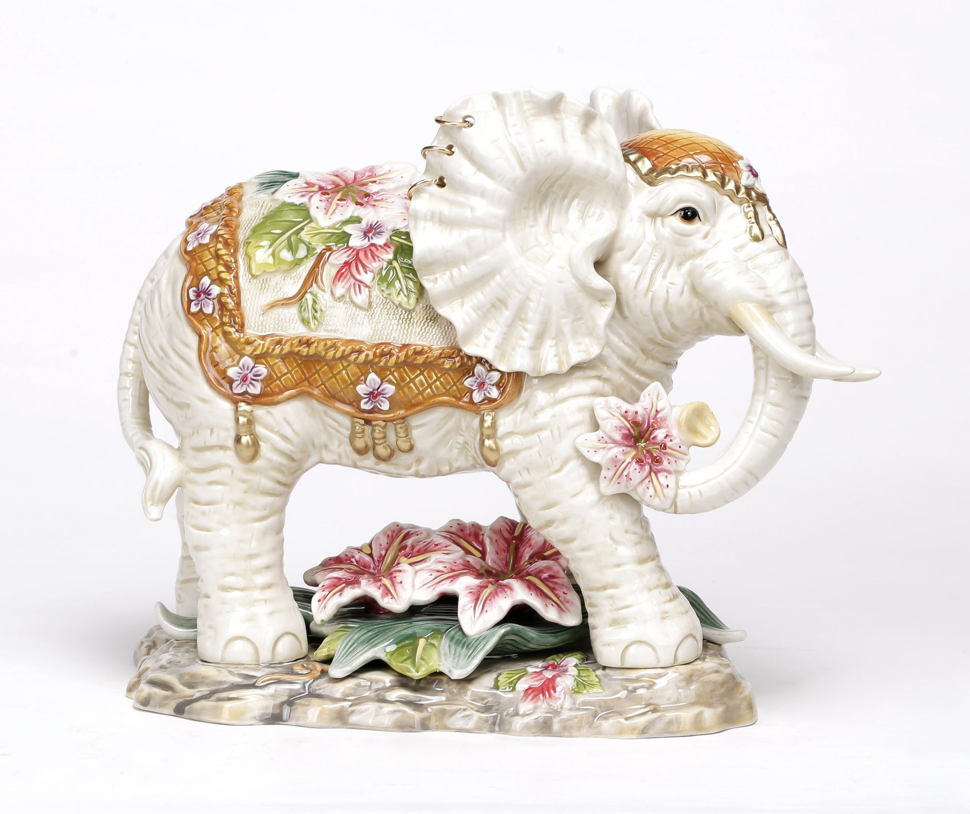 Ceramic Elephant Figurine