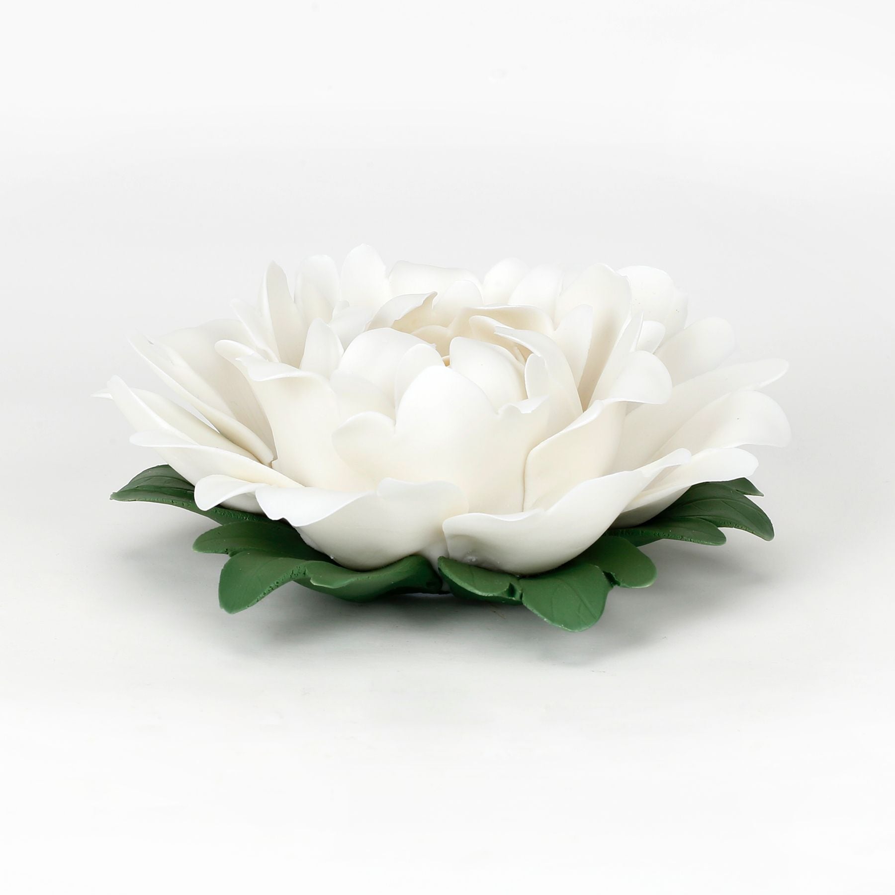 Ceramic White Floral Decor