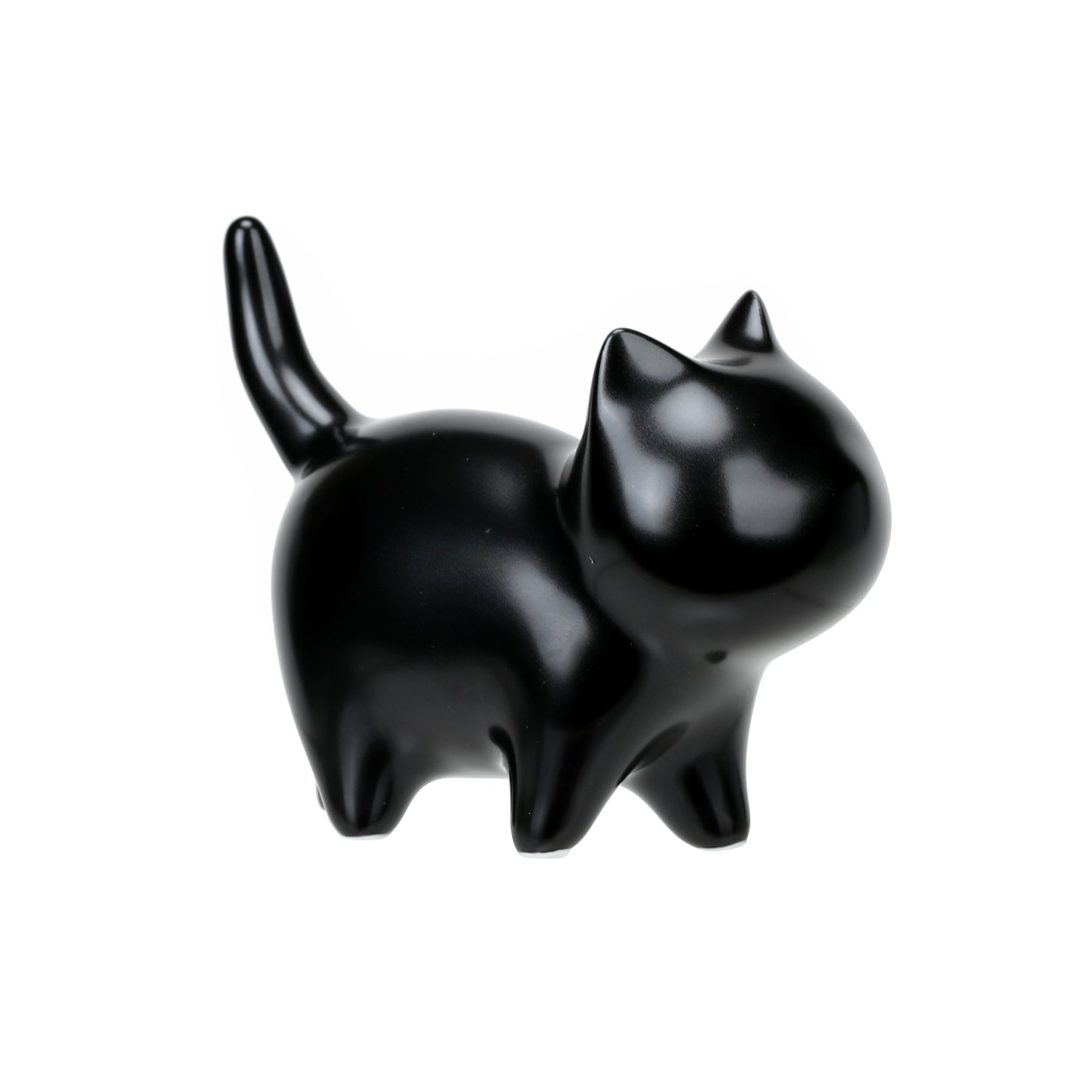 Ceramic Black Cat Figurine