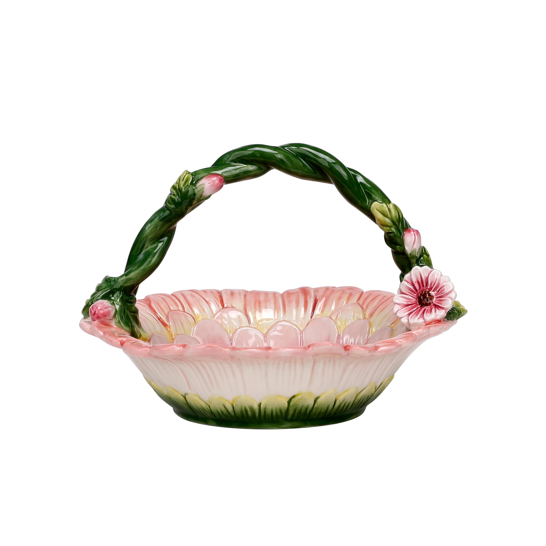 Ceramic Chrysanthemum Basket