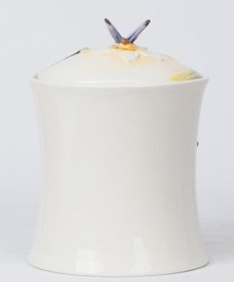 White LILLY 8”H CANISTER