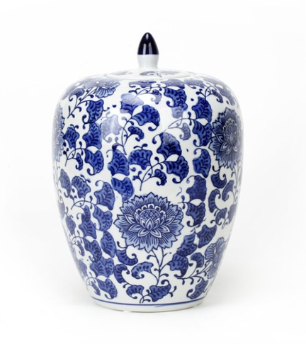 Porcelain Blue and White Tea Jar