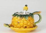 Pineapple Cup and Saucer with Spoon