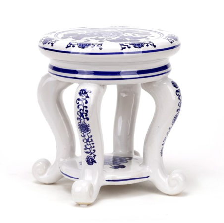 Porcelain Blue and White Stool
