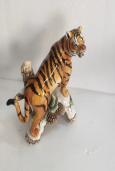Ceramic Tiger Figurine