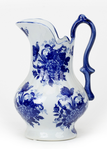 Porcelain Blue and White Floral Jug