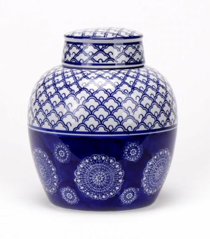 Porcelain Blue and white Tea Jar