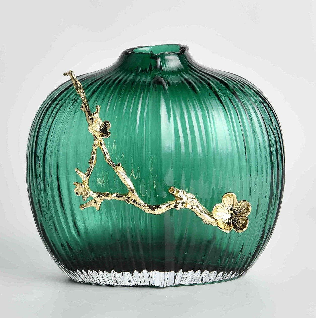Green Glass Vase
