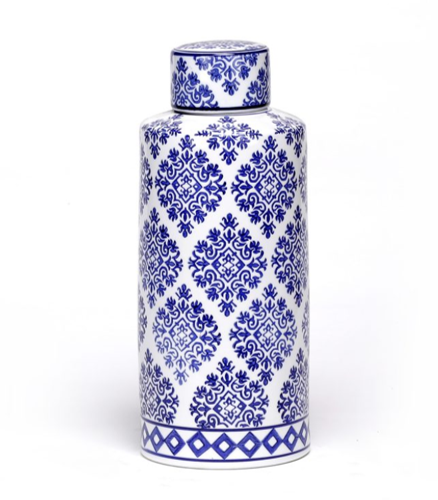 Diamond Floral Tea Jar