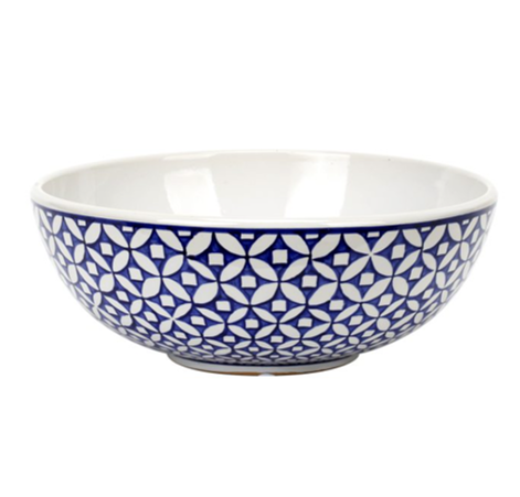 Porcelain Blue and White Modern Coins Motif Bowl