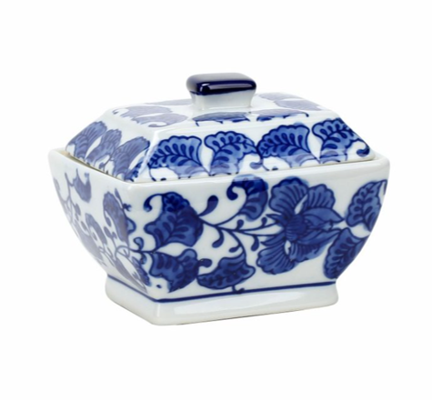 Ceramic Coins Motif Trinket Box