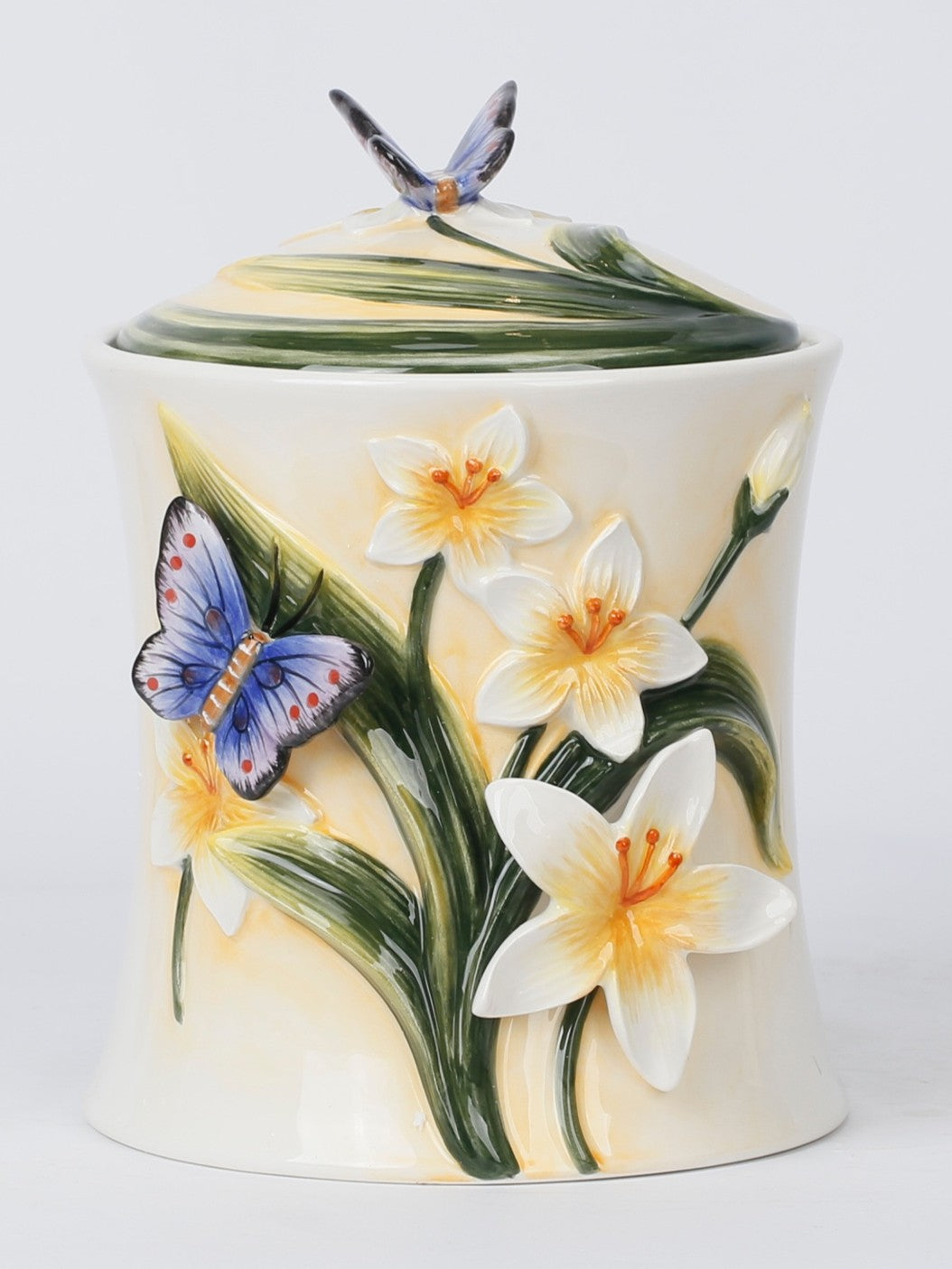 White LILLY 8”H CANISTER