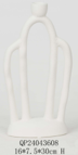 White Candleholders Set of 2