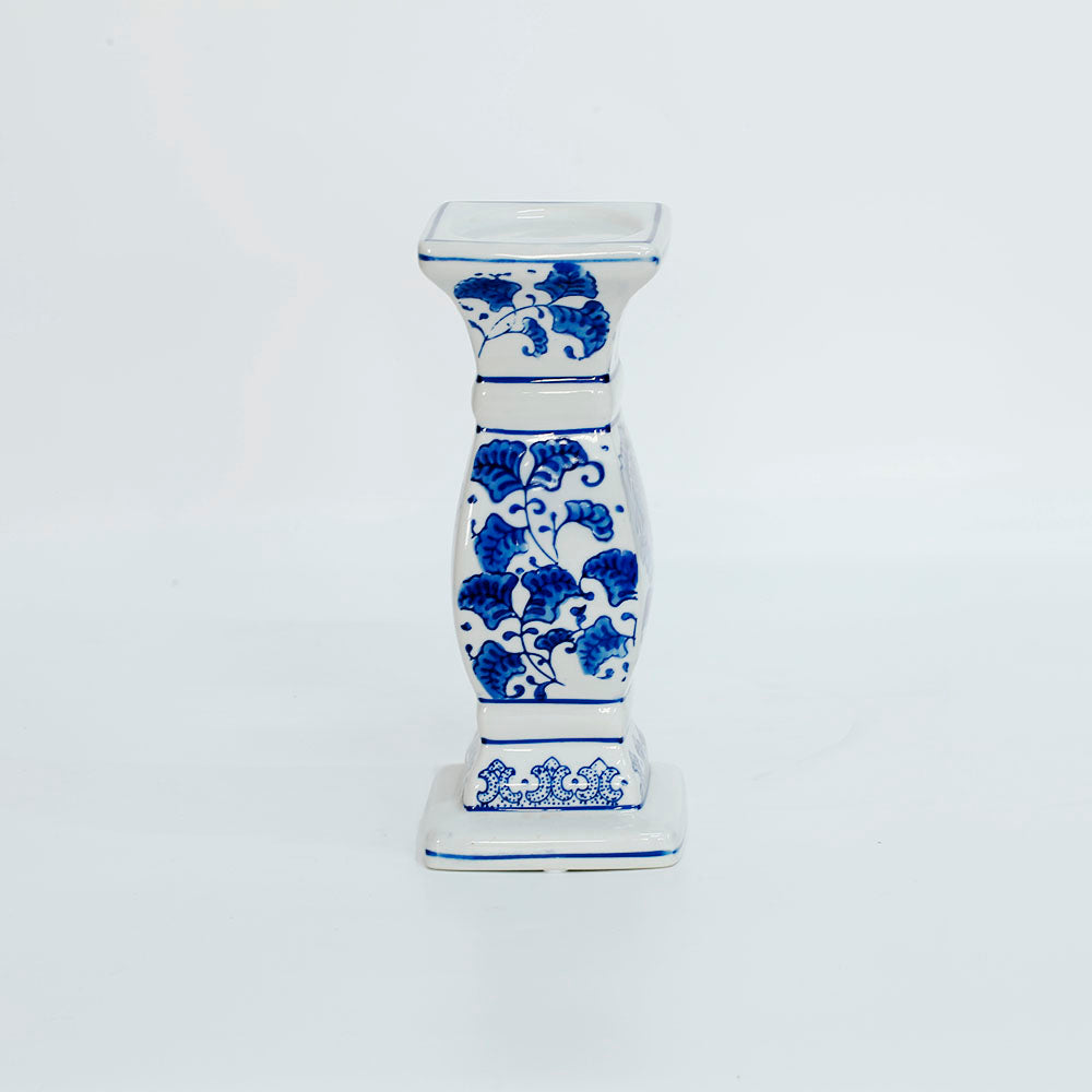 Porcelain Blue and White Candleholder Holder