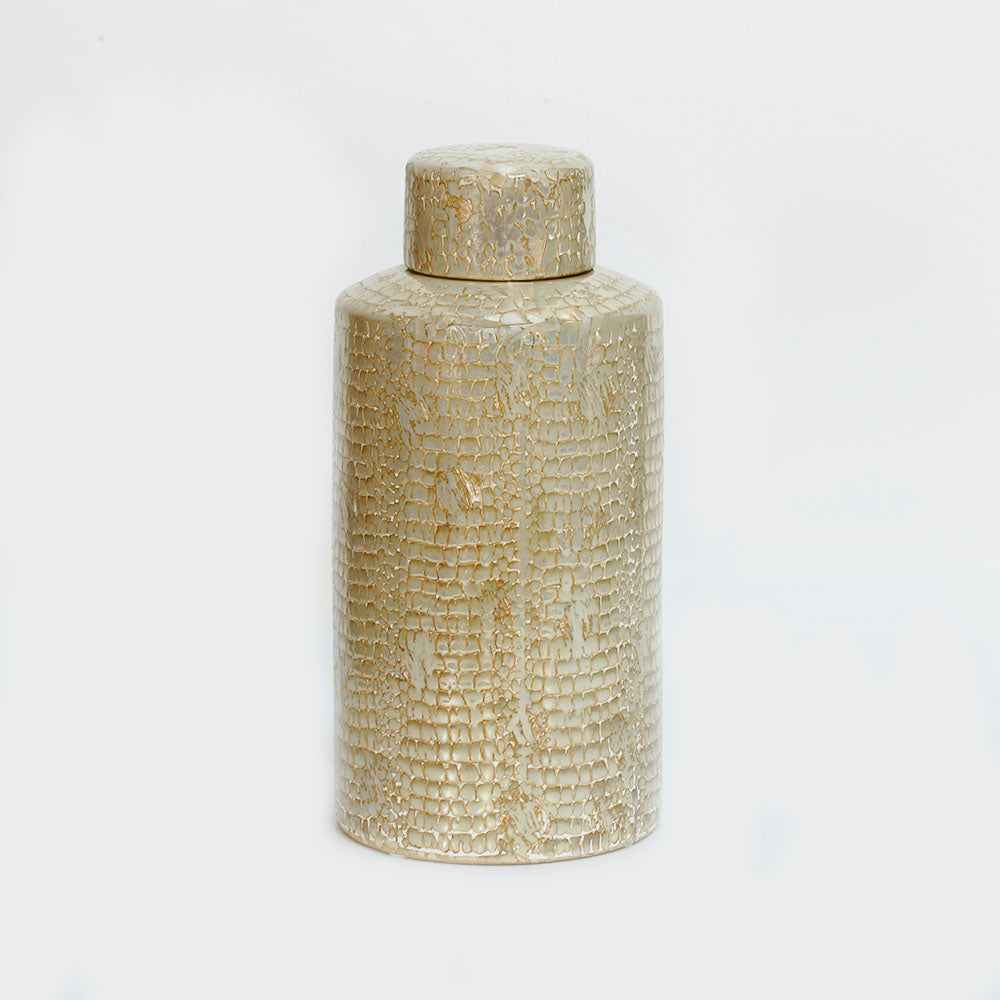 Ceramic Brown Tea Jar