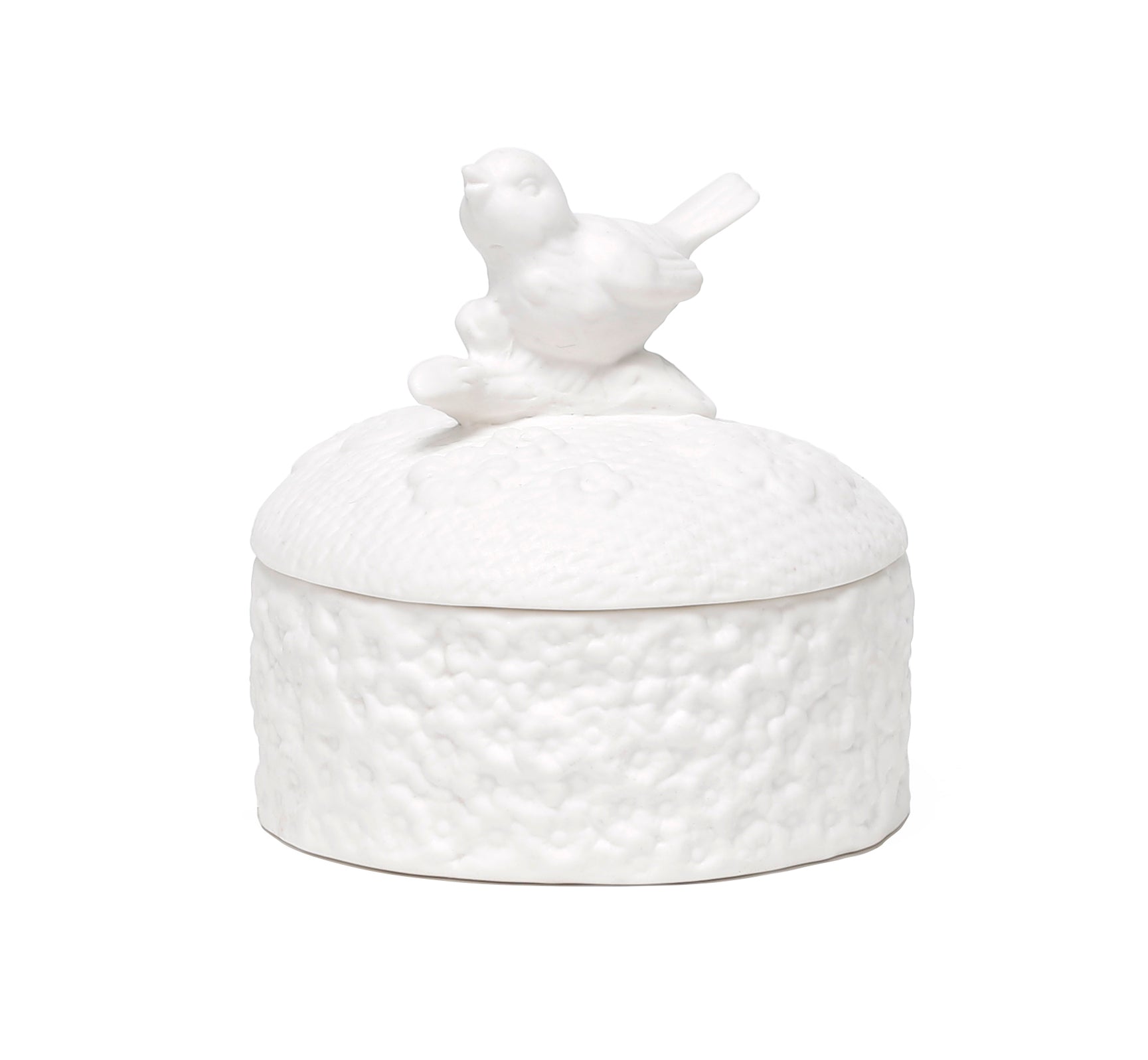 Ceramic Bird top Trinket Box