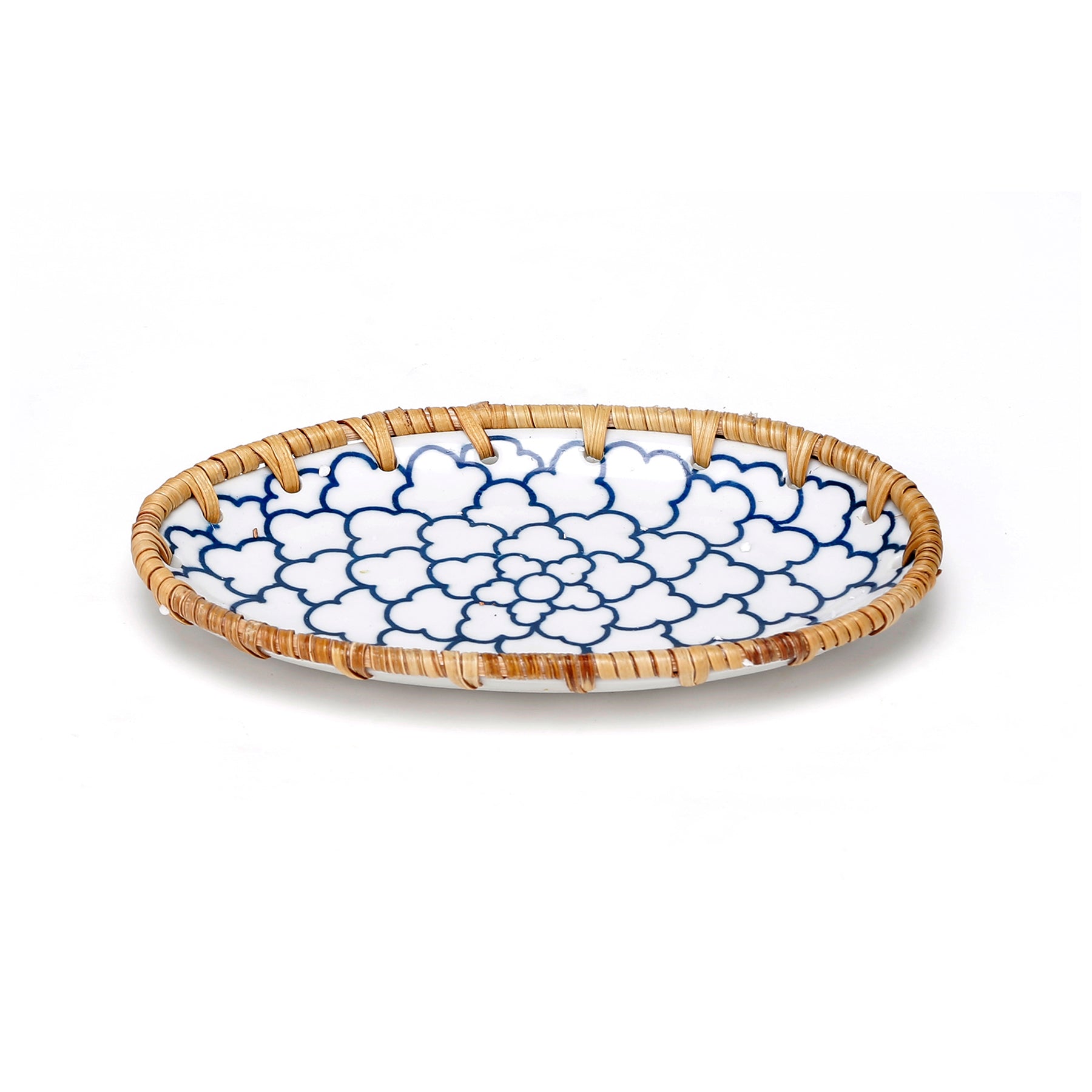 Ceramic Blue and White Tray