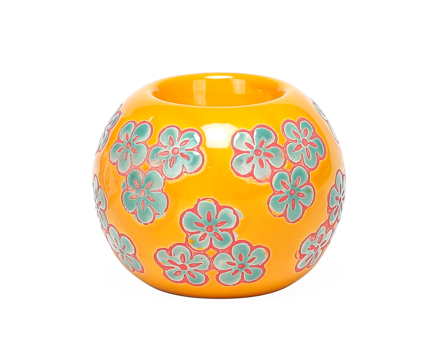 Ceramic Floral Tealight Holder