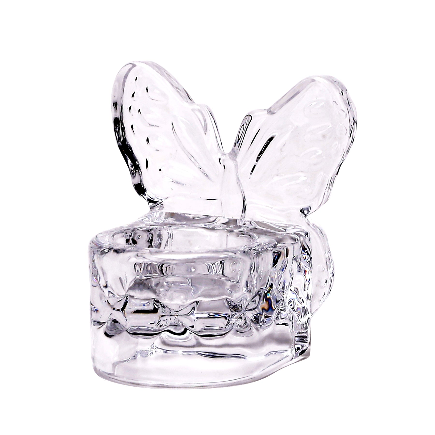 Glass Butterfly Tealight Holder