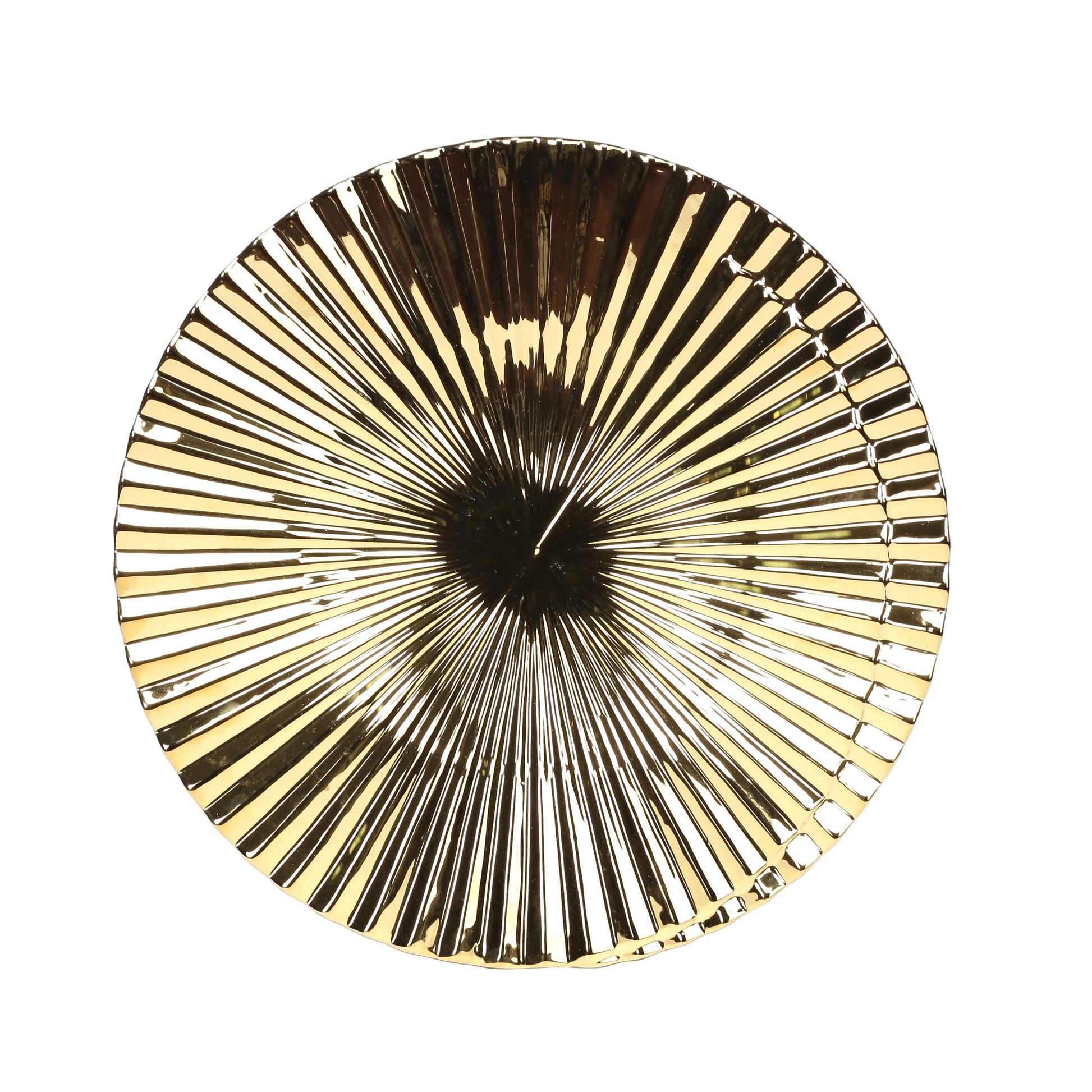 Ceramic Modern Pleated Charger